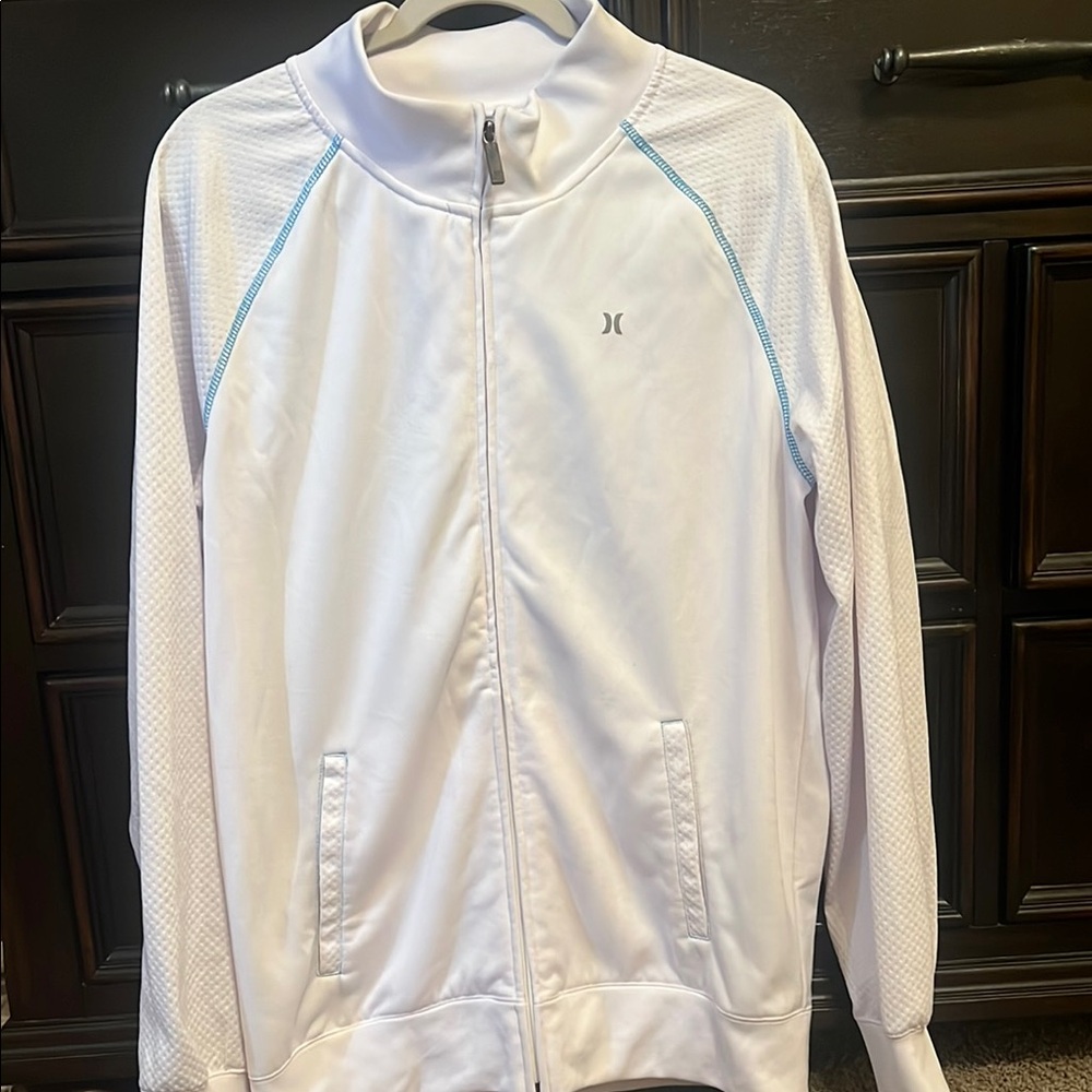 White Jacket with Blue Details